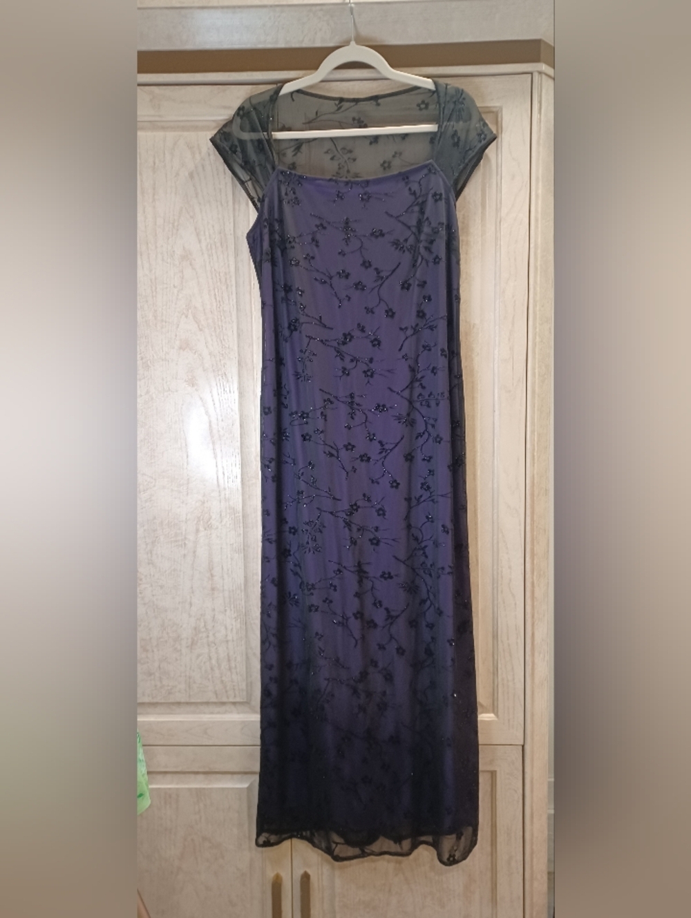 90s Sparkly Fairy Gtunge Goth Girl Maxi Dress